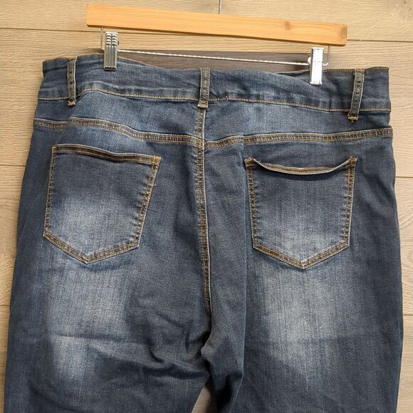 Unbranded High Rise Skinny Ankle Jeans Women's Plus Size 20W - Picture 6 of 8